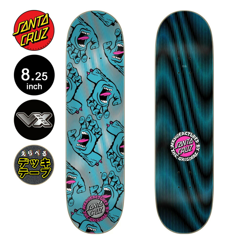 サンタクルーズスケボー　スクリーミングハンド　ゴールドSANTA CRUZ サンタクルーズ SANTA CRUZ スケートボード デッキ MANDALA HAND