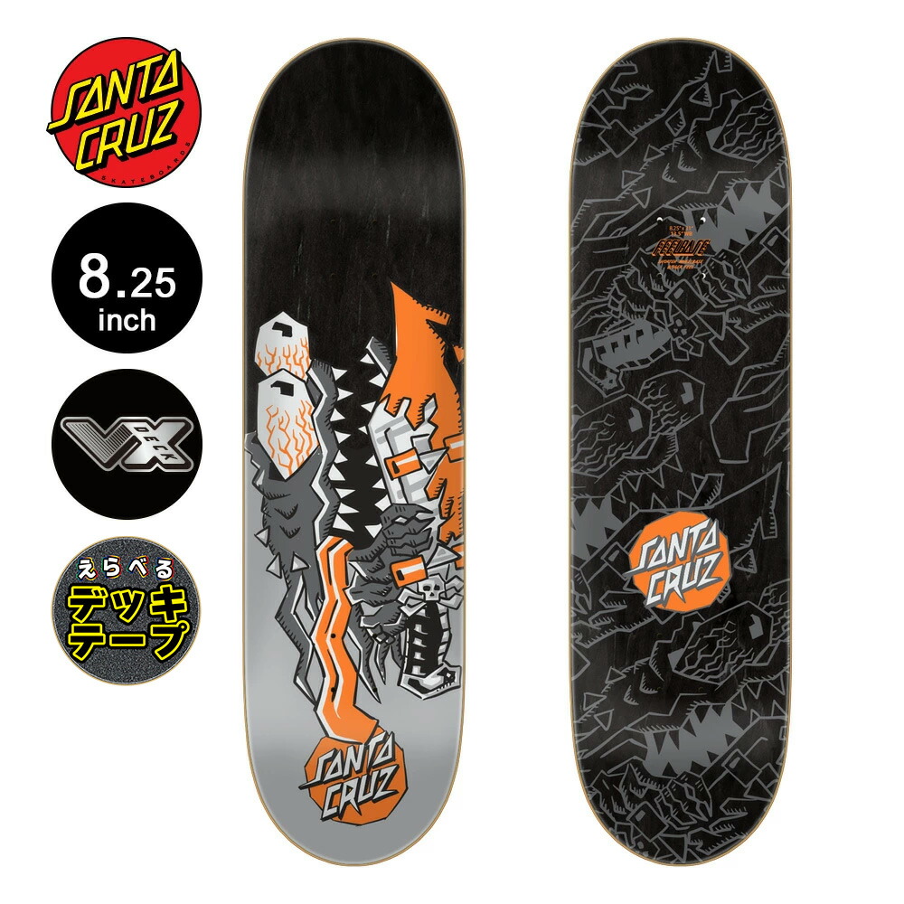 楽天市場】サンタクルーズ SANTA CRUZスケボー デッキ 8.25