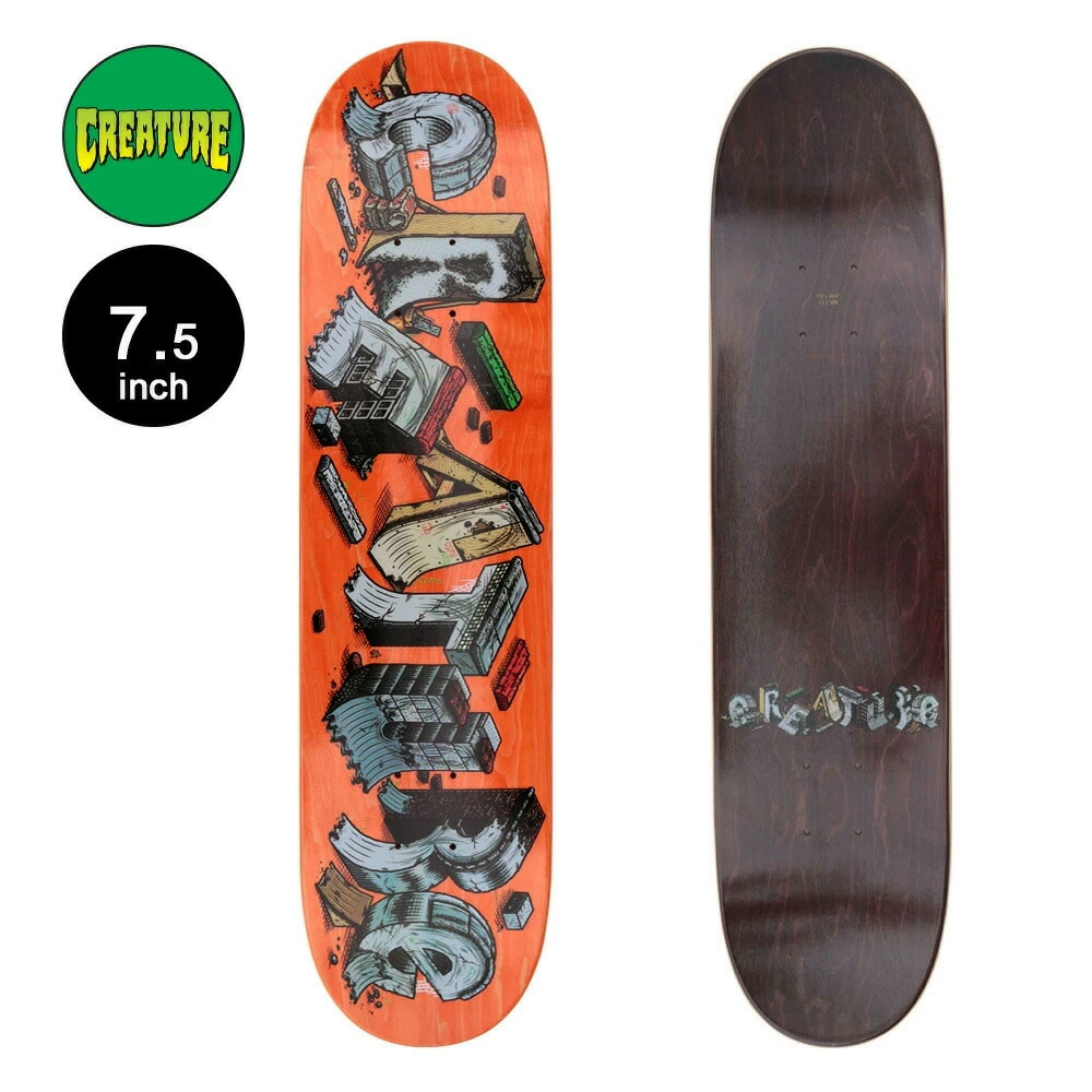 楽天市場】クリーチャー CREATUREスケボー デッキ 7.25 FIRE WEB TEAM