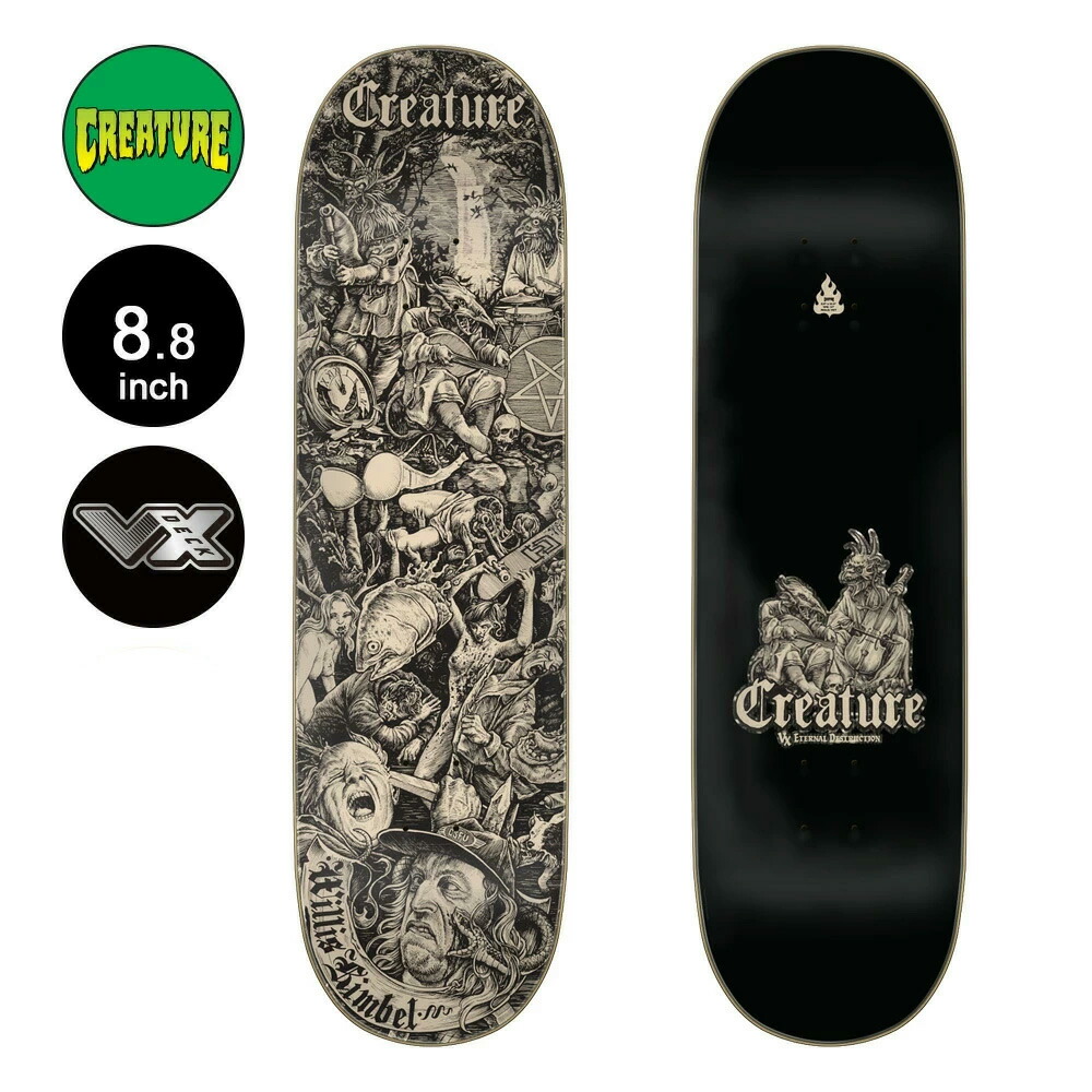 楽天市場】クリーチャー CREATUREスケボー デッキ 9.0 NAVARRETTE