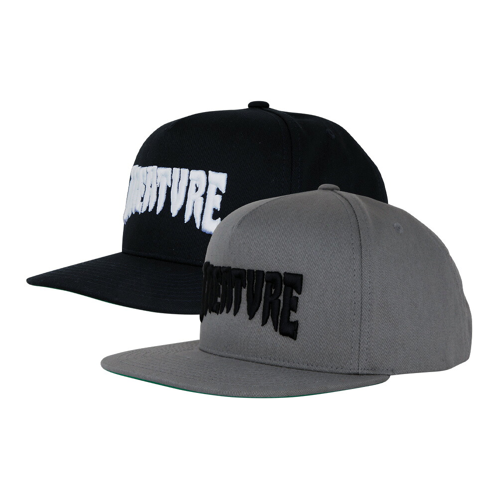 クリーチャー CREATURE MONO LOGO SNAPBACK HAT キャップ CAP スナップバック 帽子 ストリート スケーター ファッション スケートボード スケボー sk8 skateboard【25HD】