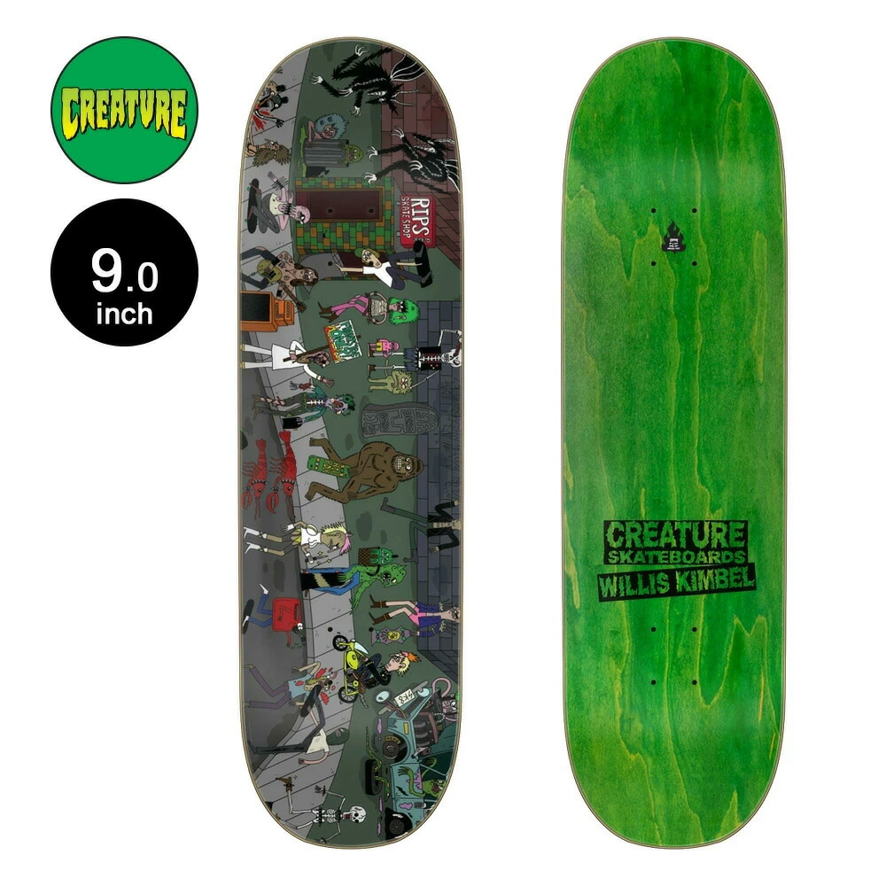 楽天市場】クリーチャー CREATUREスケボー デッキ 7.25 FIRE WEB TEAM