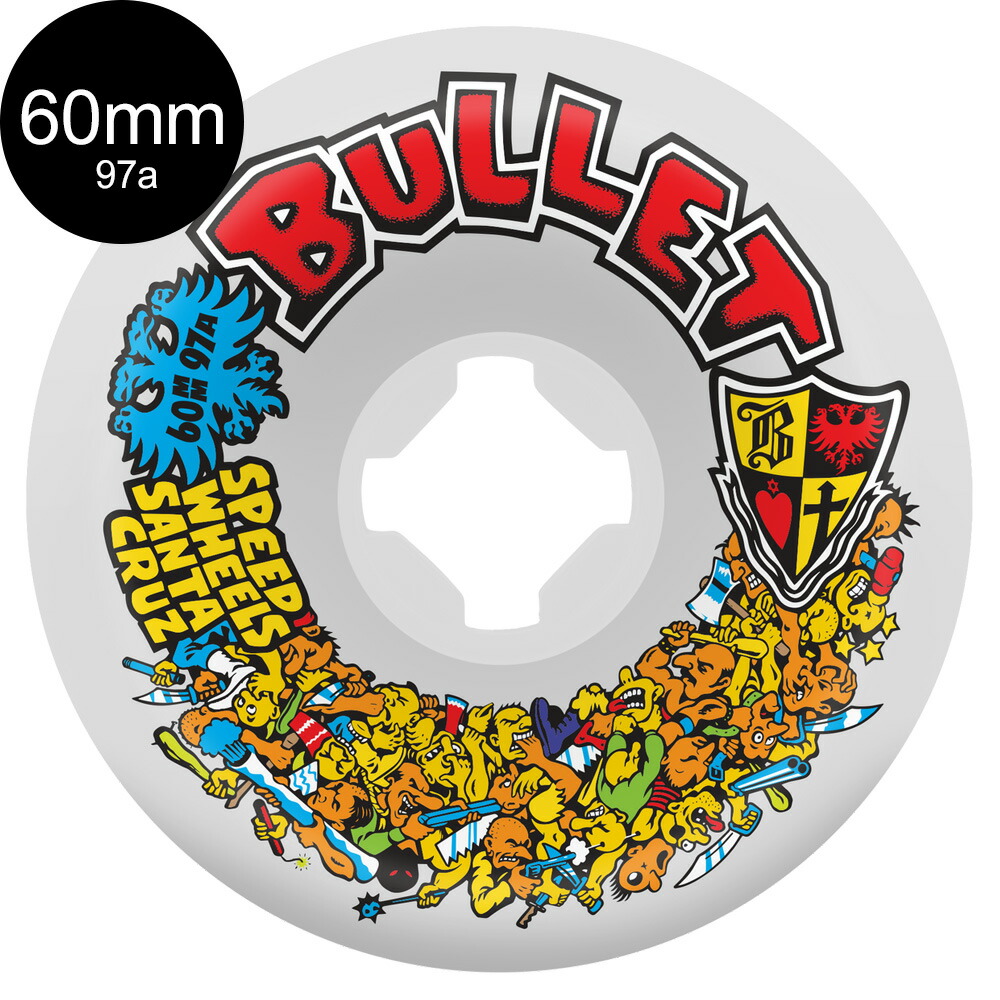スライムボールズ SLIME BALLS60mm BULLET RIOT WHITE VOMITS 97A WHEELSハードウィール 4個セット スケートボード スケボー sk8 skateboard タイヤ ローラー 車輪 トリック【2606】｜American Street Style