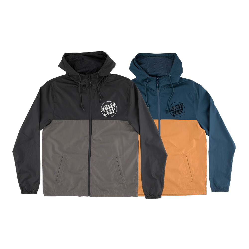サンタクルーズ SANTA CRUZ OPUS DOT CHEST L/S HOODED WINDBREAKER JACKET ジャケット ジャンパー アウター 上着 メンズ スケートボード スケボー sk8 skateboard【25SM】
