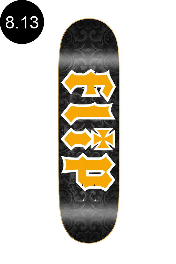 FLIP フリップスケボー 8.13 DECKスケートボード GOLD GOTHIC HKD TEAM sk8 skateboard ストリート  デッキ 板 直送商品 デッキ