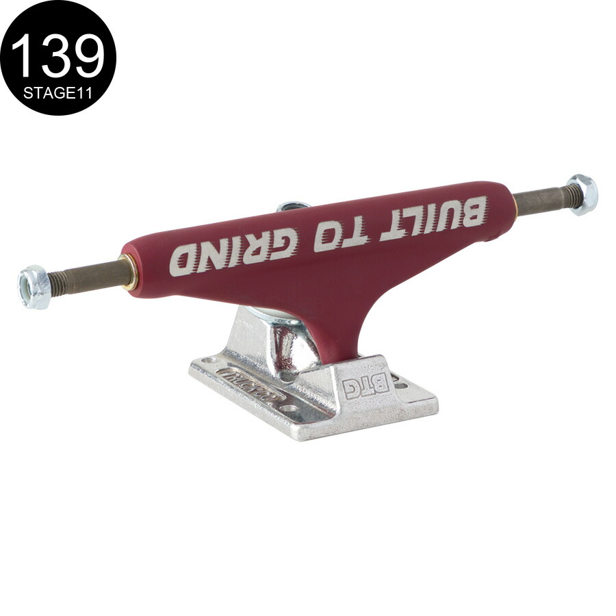 INDEPENDENT インディペンデント139 ST11 BTG SPEED BURGUNDY SLV TRUCKSトラック スタンダード  インディー スケートボード スケボー 1個 sk8 skateboard 2周年記念イベントが