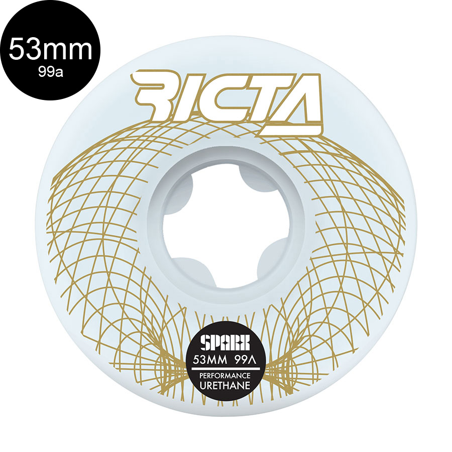 楽天市場】RICTA リクタ53mm SPEEDRINGS WIDE 99A WHEELSハード