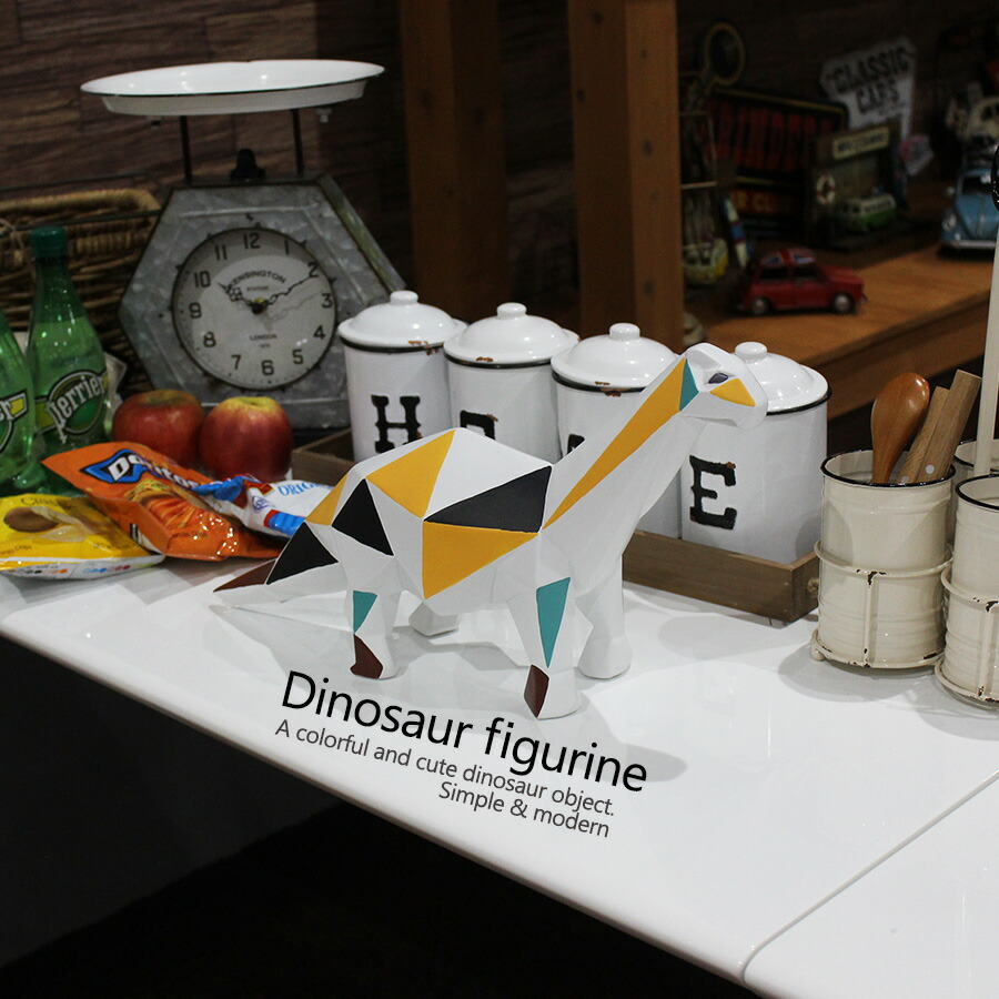 雑貨 恐竜 動物 ブラキオサウルス 置物 オブジェ インテリア モダン カラフル マルチカラー 可愛い プレゼント おしゃれ アメリカン雑貨 アメリカ雑貨 Educaps Com Br