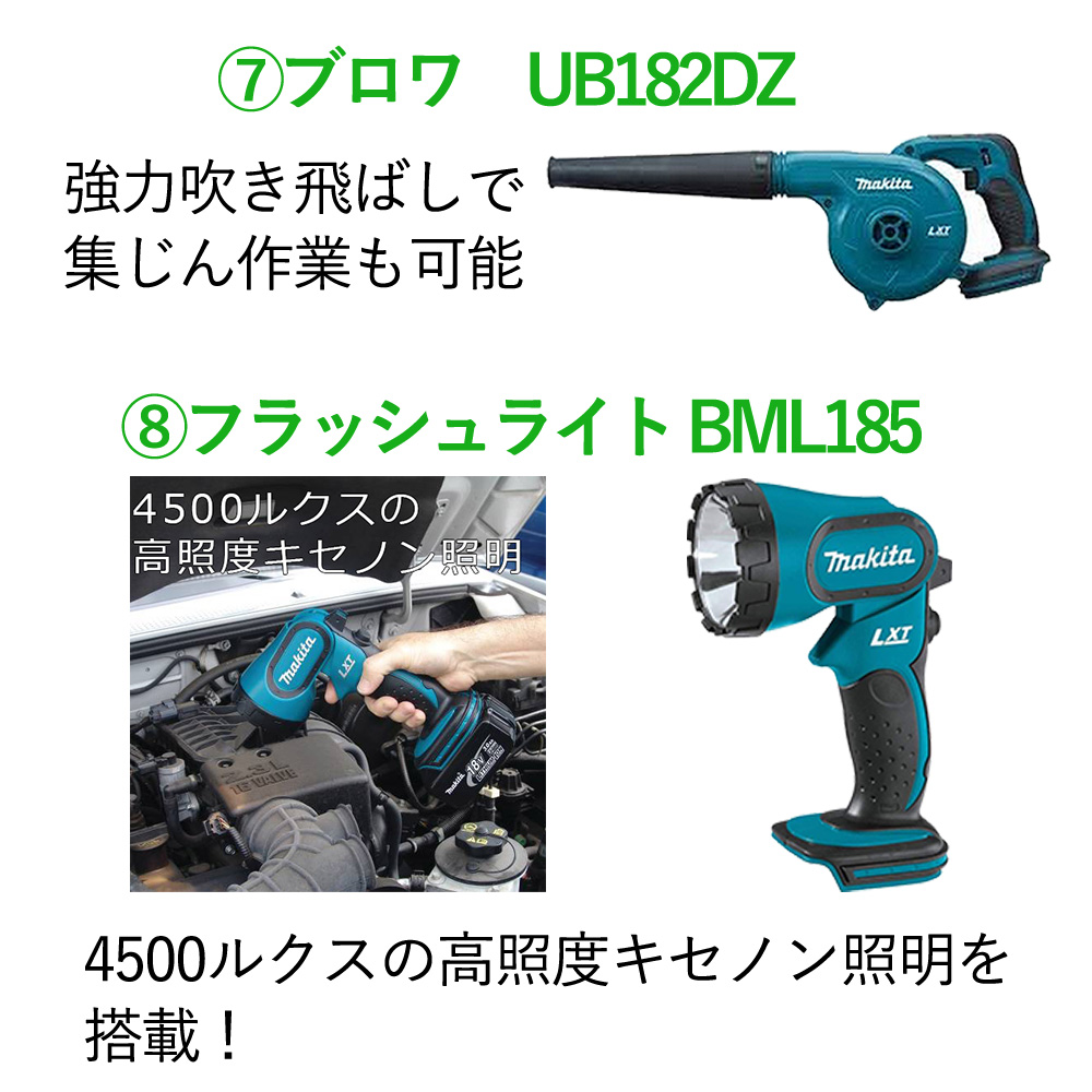 マキタ 18V インパクト レシプロソー ライト ドリルドライバー 充電器