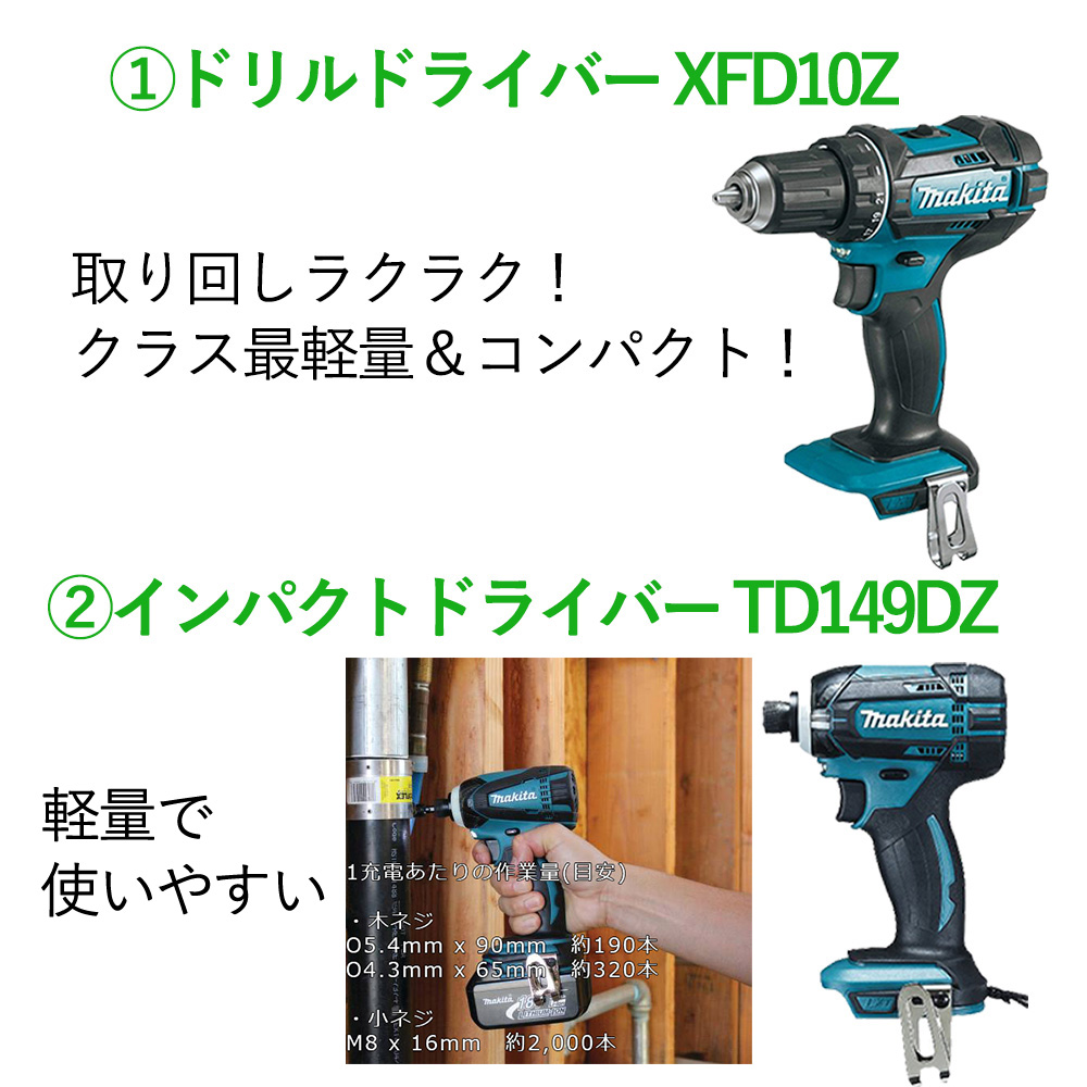 マキタ　18V　インパクトドライバー　丸ノコ　BL1830B　充電器　ツールバッグ　電動工具　7点セット　送料無料　ドリルドライバー　純正　 レシプロソー　バッテリー