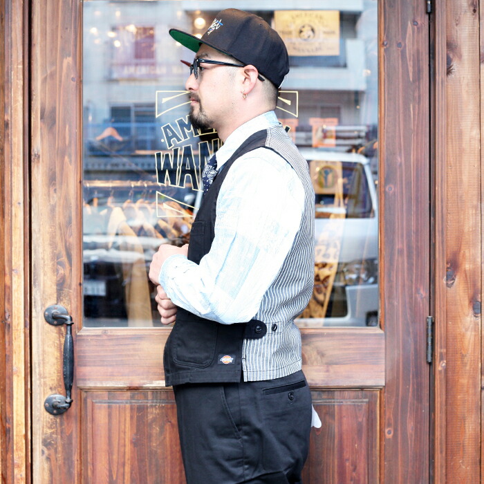 楽天市場 The Stylist Japan Dickies ザスタイリストジャパン ディッキーズ Vest ベスト セットアップ 3ピース 5ボタン スーツ 無地 フォーマル カジュアル ストリート アメカジ American Wannabe