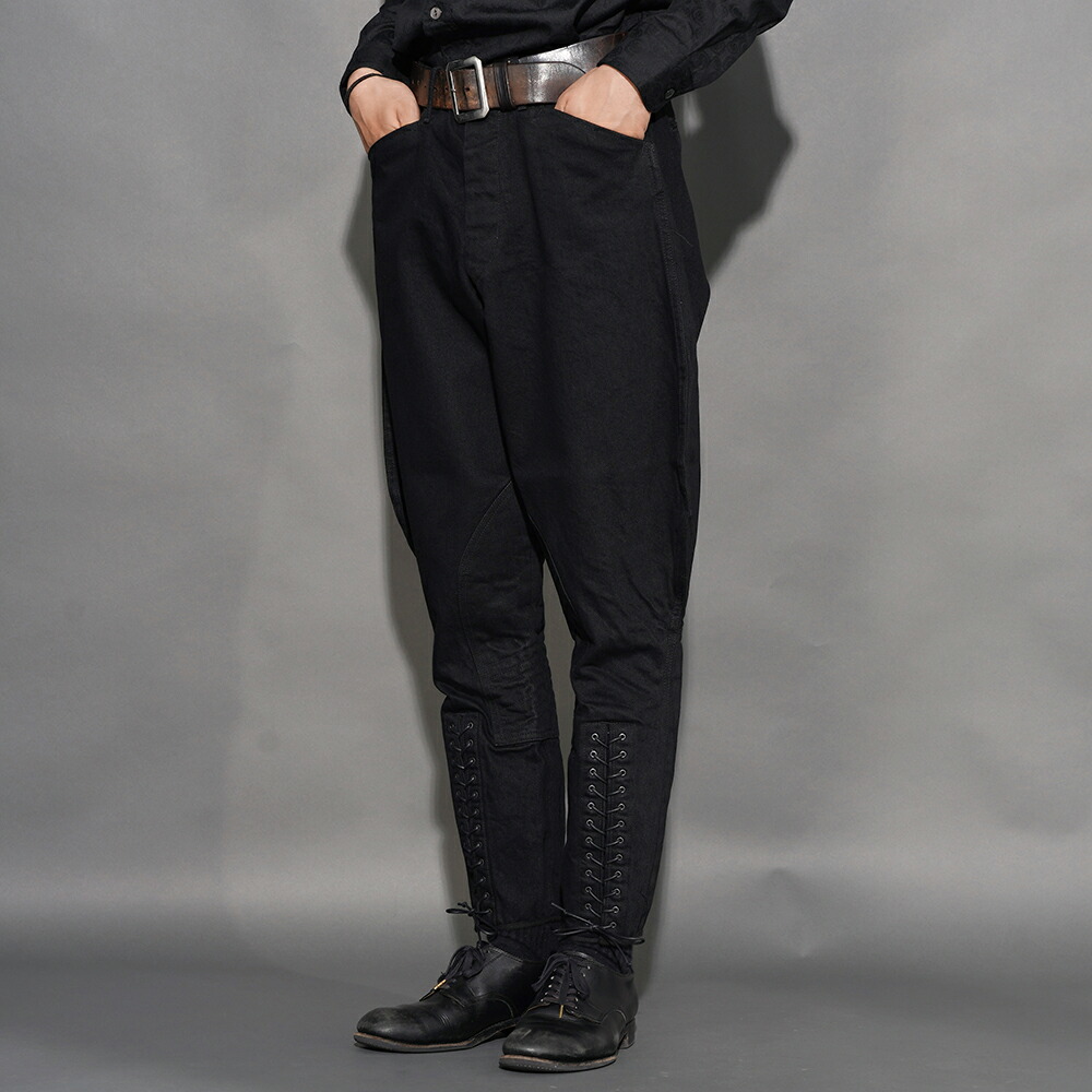 BLACK SIGN ブラックサイン /「15oz Black Denim Sheriff Breeches / Deep Black」15オンスブラックデニムシェリフブリーチーズ / BSFP-20507 / MEN'S メンズ / ズボン / ヴィンテージ / カジュアル / アメカジ｜AMERICAN WANNABE 27,027円