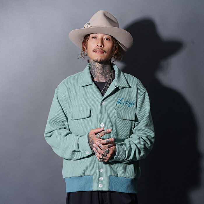 NASTOYS ナストイズ /「Ribbed Shirts / MINT」コーデュロイリブシャツ / MEN\u0027S メンズ / 開襟 / 長袖 / コール天 / 伸ばすこと / 心地よい / アメカジ / 白いこと
