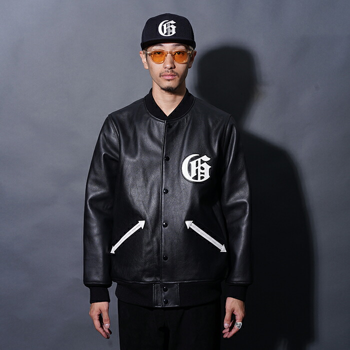 GANGSTERVILLE ギャングスタービル / 「LOCOS - LEATHER JACKET / BLACK」レザージャケット GSV5301 MEN'S メンズ レザー 本革 ジャケット アウター ブルゾン カジュアル アメカジ|AMERICAN WANNABE