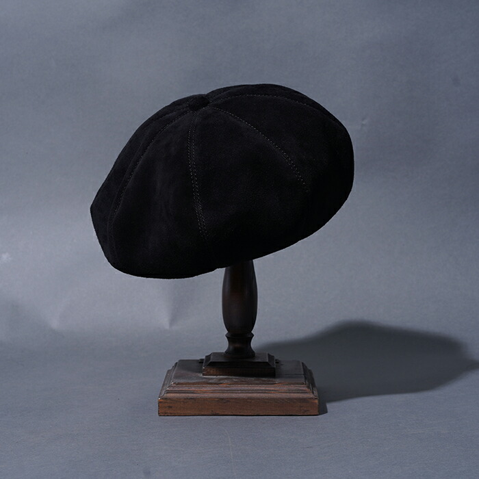 定価27,500円 ブラックサイン ホースレザー ハラコ ベレー帽 sizeM