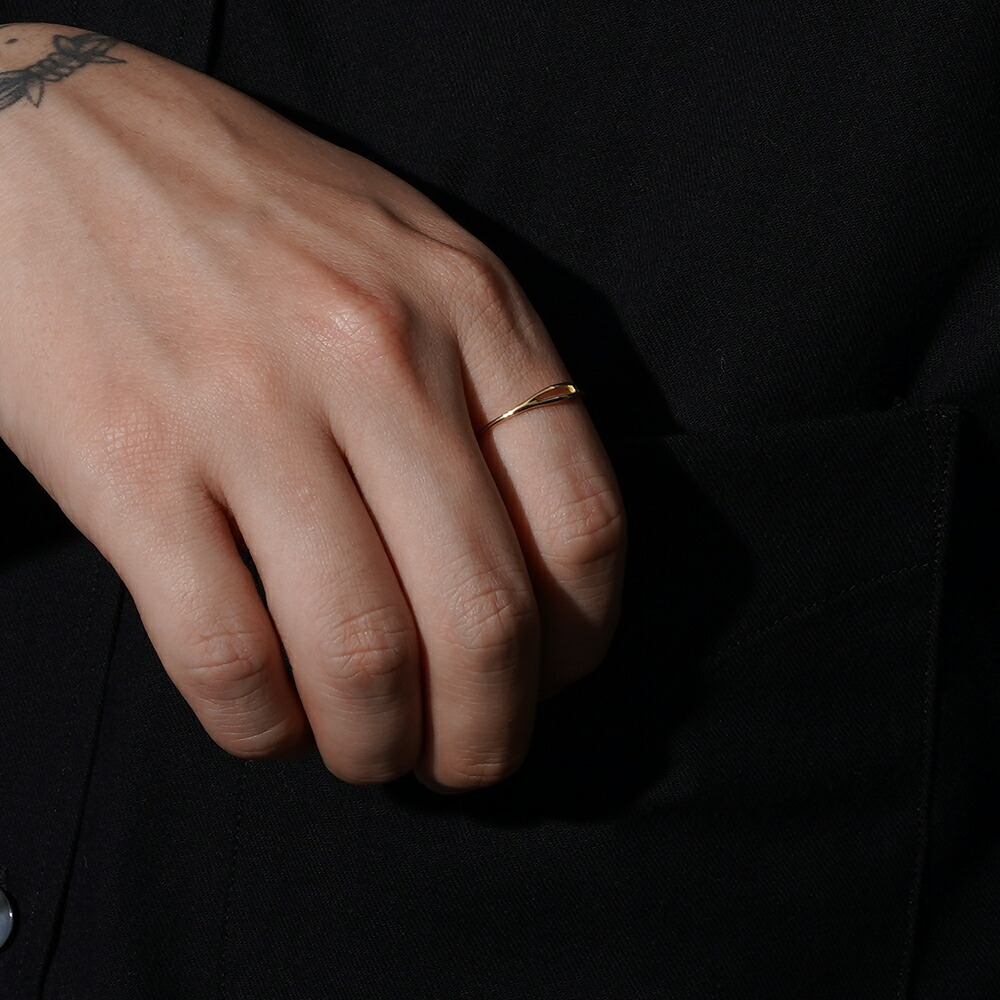 PORTER CLASSIC ボーイ古典派音楽 /「NEEDLE RING / K18 GOLD」K18針輪っか / 指環 / 男女兼用 / 金 / 小物 / 添え物