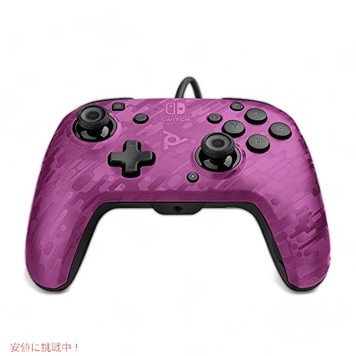 PDP スイッチ 有線 コントローラー Faceoff Wired Deluxe Controller Switch パープル