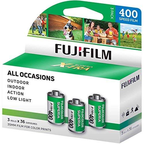 【百貨店SALE 最大限度2000円OFF引き換え証 6/11 1:59まで】Fujifilm(フジ写真フィルム) スペリア X-TRA 36枚撮り 35粍写真フィルム ISO 400 足し加える108枚撮り 3本入り口・入口容器に並べる アメリカーナがお届け!
