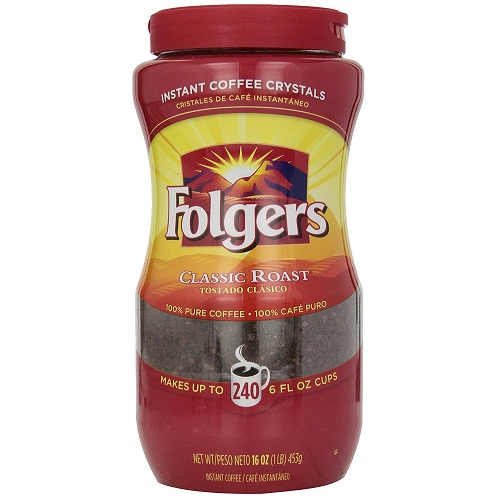 Folgers Classic Instant Coffee フォルジャーズ クラシックインスタントコーヒー 16オンス入り
