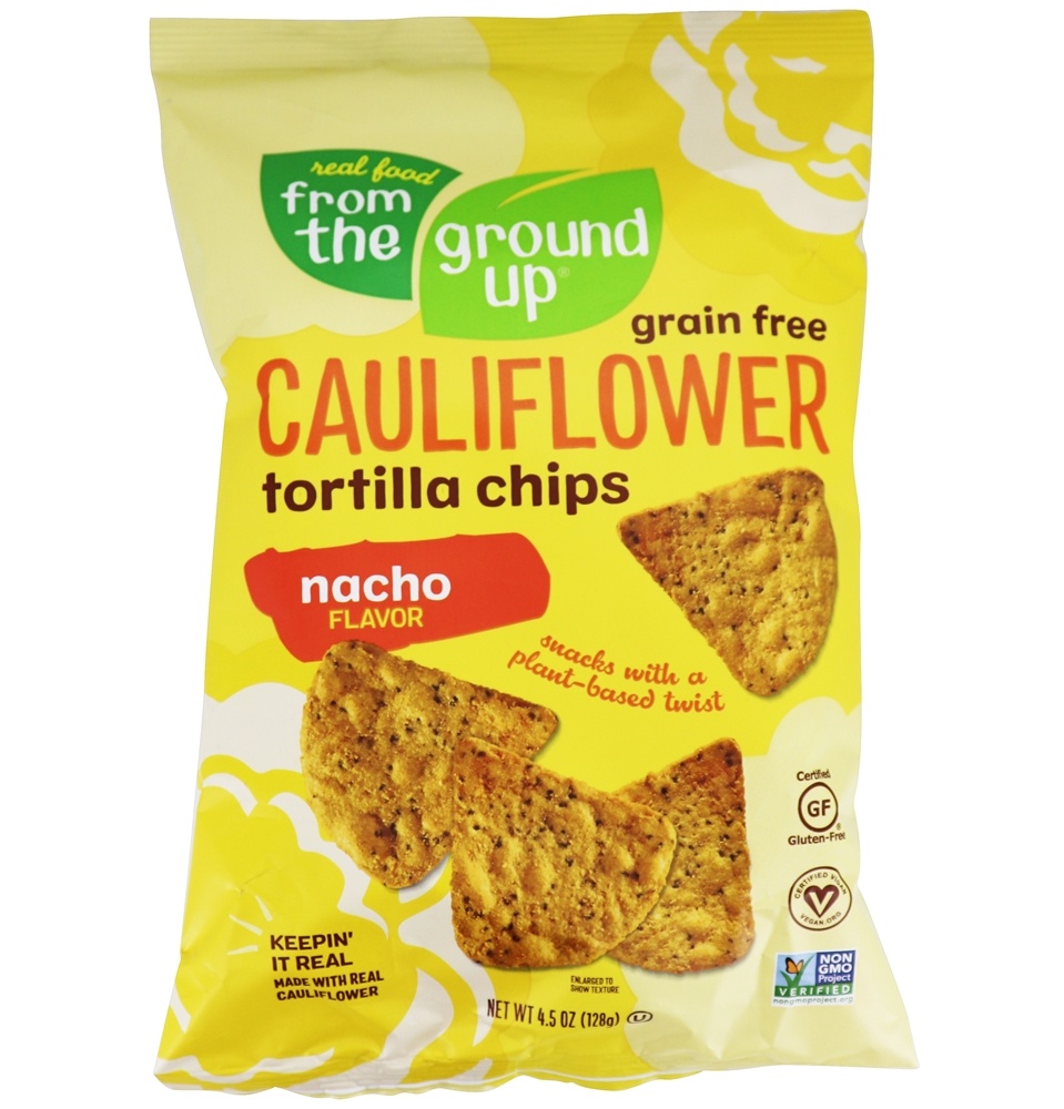 【楽天市場】From the Ground Up Cauliflower Tortilla Chips Nacho 4.5 oz