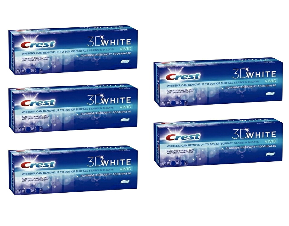 楽天市場 最強版 クレスト 3dホワイト ウルトラ ホワイトニング ビビッドミント 歯磨き粉 お得な5個セット Crest 3d White Ultra Whitening Toothpaste Vivid Mint 150ｇ 5pack アメリカーナ Americana