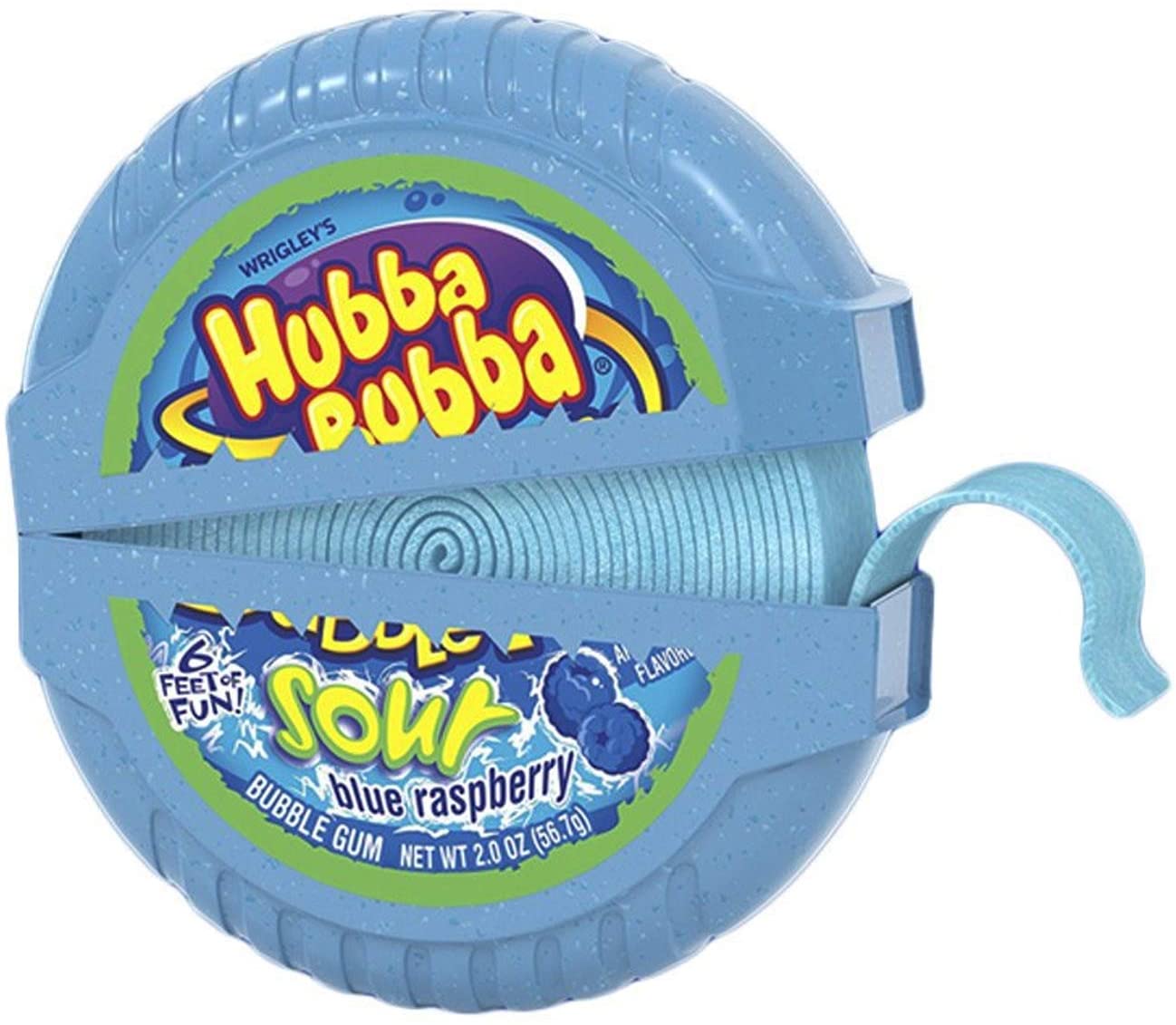 楽天市場 3個セット Hubba Bubba Bubble Tape Gum 6ft ハバ ババ バブルガム テープ サワー ブルーラズベリー味 2oz 1 メートル 6フィート アメリカーナ Americana