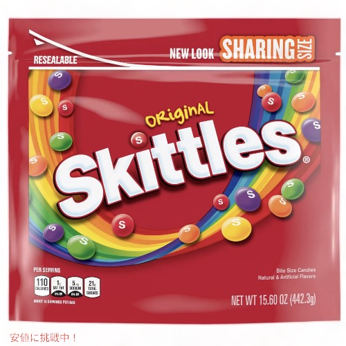 楽天市場 Skittles Original Candy Party Size スキトルズ フルーツキャンディー オリジナル 大容量 パーティーサイズ 1 4kg 50oz アメリカーナ Americana