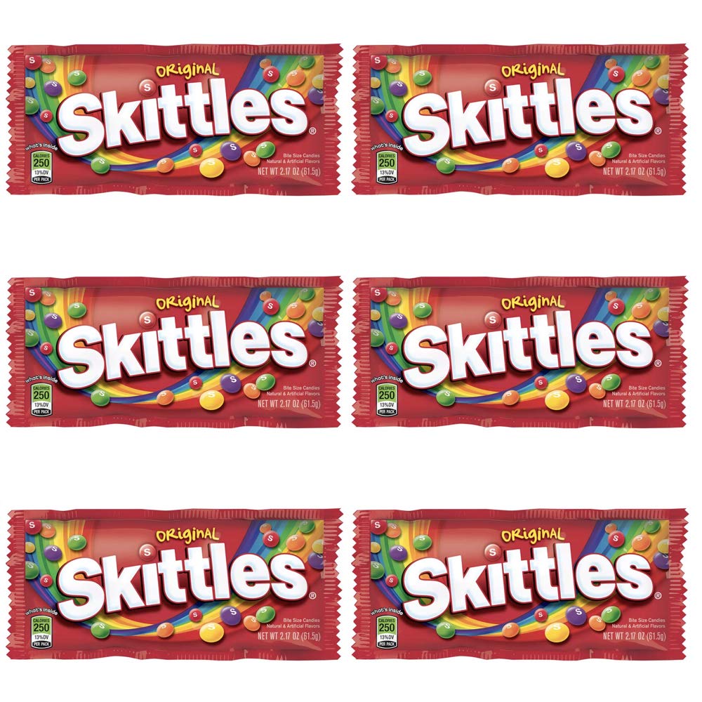 楽天市場 6個セット Skittles Original Candy スキトルズ フルーツキャンディー オリジナル 61g 2 17oz X 6個 アメリカーナ Americana