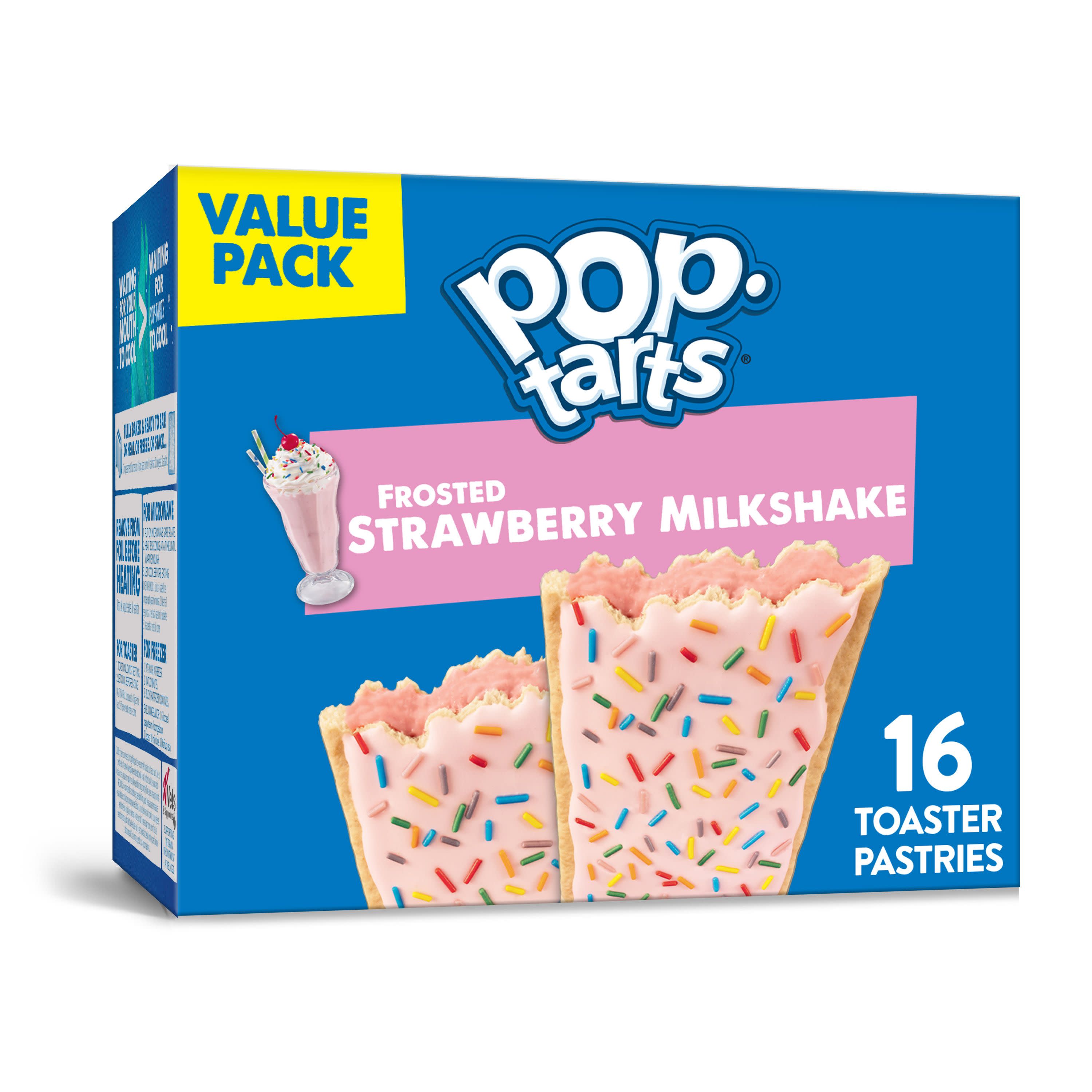 楽天市場 Kellogg S Pop Tarts Frosted Strawberry Milkshake 16ct 27oz ケロッグ ポップタルト ストロベリーミルクシェイク 16枚入り 768g アメリカーナ Americana
