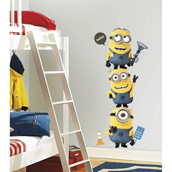 楽天市場 先行発売 怪盗グルーの月泥棒 ミニオンズ ジャイアント ウォールシール Despicable Me 2 Minions Giant Peel And Stick Giant Wall Decals アメリカーナ Americana