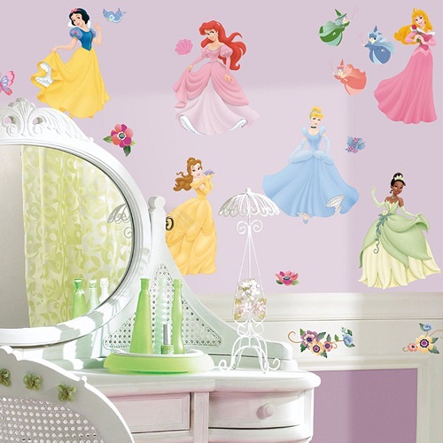 楽天市場 Disney Princess Peel Stick Wall Decals ディズニー プリンセス ウォールステッカー アメリカーナ Americana