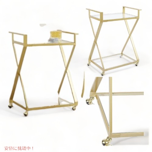 楽天市場】バーカート サービングカート 2段 空間に映えるアンティーク