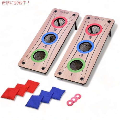 【最大限度2000円クーポン券 5/16(土)01:59 まで】ビーンバッグトス\u0026ウォッシャートスゲームセット GoSports 持ちはこび容れもの付き添い人 アメリカーナがお届け! アウトドア-その他