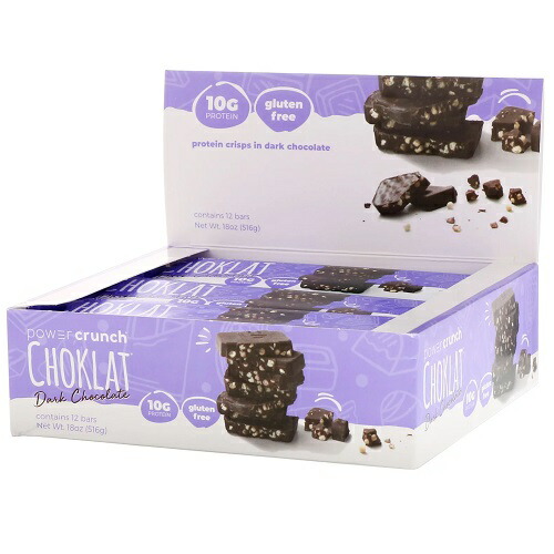パワークランチ プロテインバー ダークチョコレート 12本セット（Power Crunch Dark Chocolate )