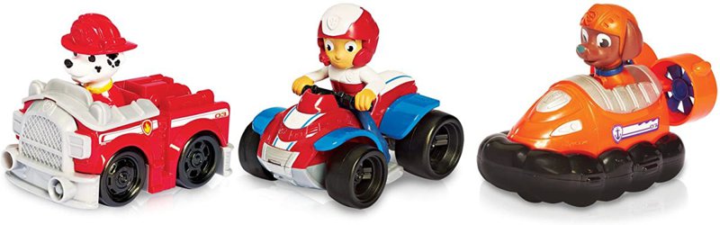 【最大2000円クーポン 4/17金 09:59まで】パウパトロール レーサー 3個パック Paw Patrol ライダー ズーマ マーシャル