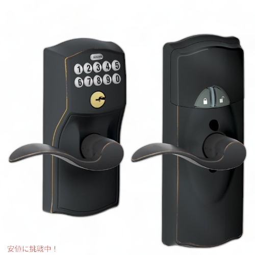 Schlage Lock ロック 鍵 ホーム キーパッド レバー キャメロットトリム Z-Wave ブロンズ 品 アメリカーナがお届け!