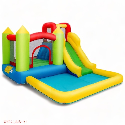 【百貨店SALE 最大限度2000円OFFクーポン券 6/11 1:59まで】大型スウィミングプール 身寄り用スウィミングプール ビニールスウィミングプール すべり台 トランポリン付き添い人 お水横すべり Costzo 住まいお水運動場 亜米利加インポート手あそび 水遊