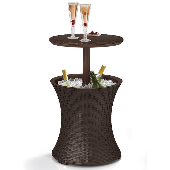 【百貨店SALE 最大限度2000円OFFクーポン券 6/11 1:59まで】Keter 7.5-Gal Cool Bar Rattan Style Outdoor Patio Pool Cooler Ta