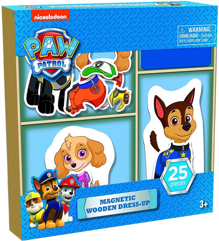 パウ パトロール マグネット式 着せ替え 木製パズル 25ピース Paw Patrol 磁石 Andapt Com