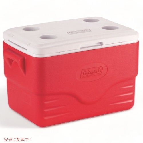 【最大2000円クーポン 4/17金 09:59まで】Coleman 36-Quart Molded-Handle Performance Cooler Red / コールマン クーラーボックス パフォーマンス レッド 保冷ボックス 6281A703G