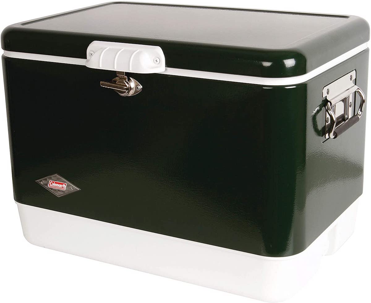 楽天市場 Coleman 54 Quart Steel Belted Cooler Green コールマン スチールベルト クーラーボックス 54 Quart 85缶収納 大容量 保冷ボックス グリーン アメリカーナ Americana