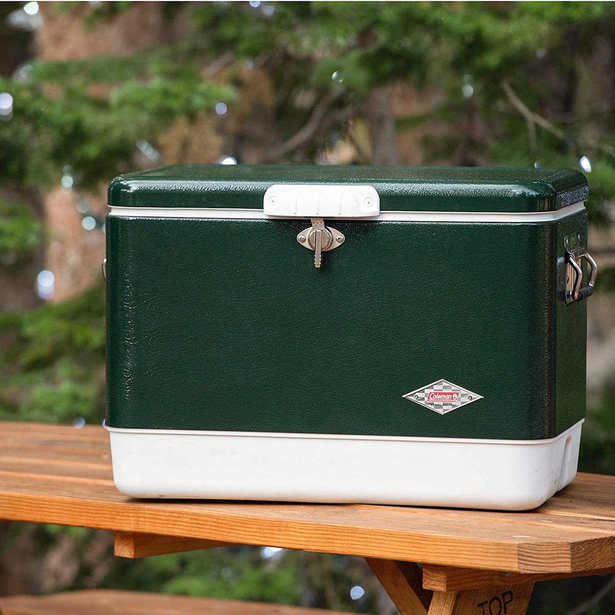 楽天市場 Coleman 54 Quart Steel Belted Cooler Green コールマン スチールベルト クーラーボックス 54 Quart 85缶収納 大容量 保冷ボックス グリーン アメリカーナ Americana
