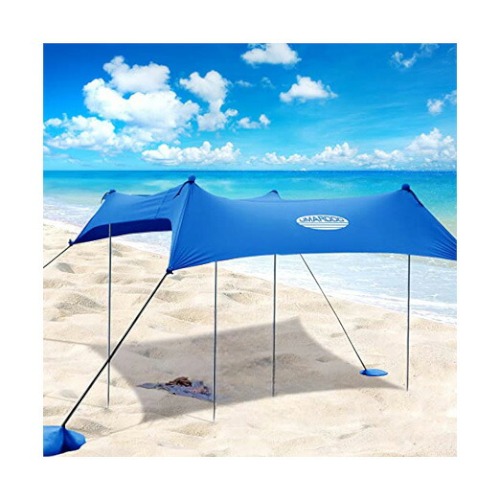 【最大2000円クーポン 7/26(日)01:59まで】UMARDOO ファミリー ビーチテント ポップアップ日よけ(Blue, 10X9 FT) アメリカーナがお届け|アメリカーナ Americana