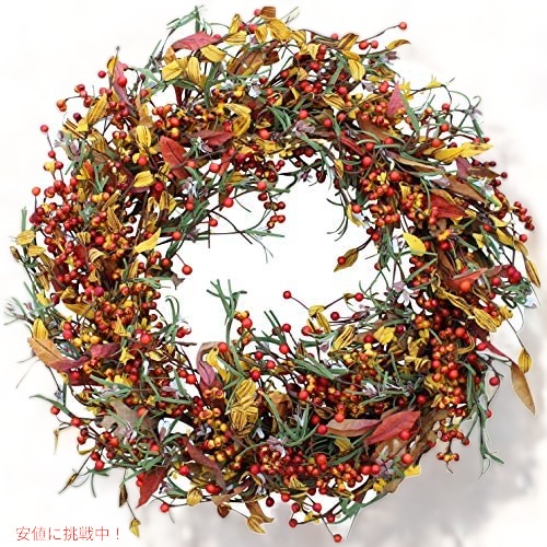 The Wreath Depot Appalachia Berry Silk Fall Door Wreath 22インチ リースデポアパラチアベリー シルクフォールドアリース アメリカーナがお届け