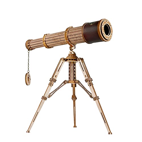 【最大2000円OFF 4/10金1:59まで】ROKR 3D木製パズル単眼望遠鏡モデル構築DIYサイエンスキット