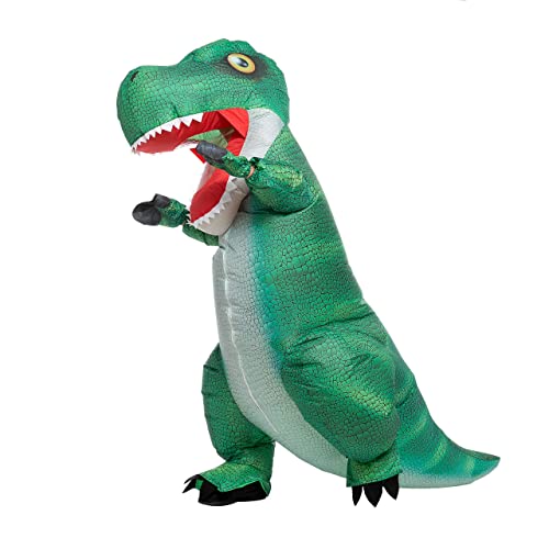 【最大2000円クーポン 4/17金 09:59まで】ハロウィンインフレータブルコスチュームT-Rexリアルなフルボディハロウィンコスチューム-大人のワンサイズ