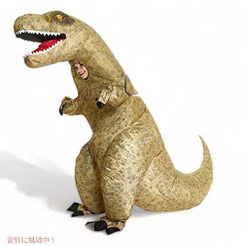 【最大2000円クーポン 4/17金 09:59まで】Morphsuits Giant T-Rexインフレータブルキッズコスチューム、ワンサイズ
