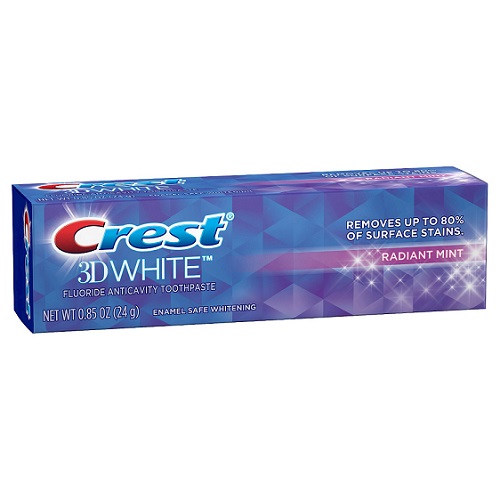 クレスト 3Dホワイト ラディアントミント ミニサイズ Crest 3D White Fluoride Anticavity Toothpaste - Radiant Mint (0.85 oz)画像