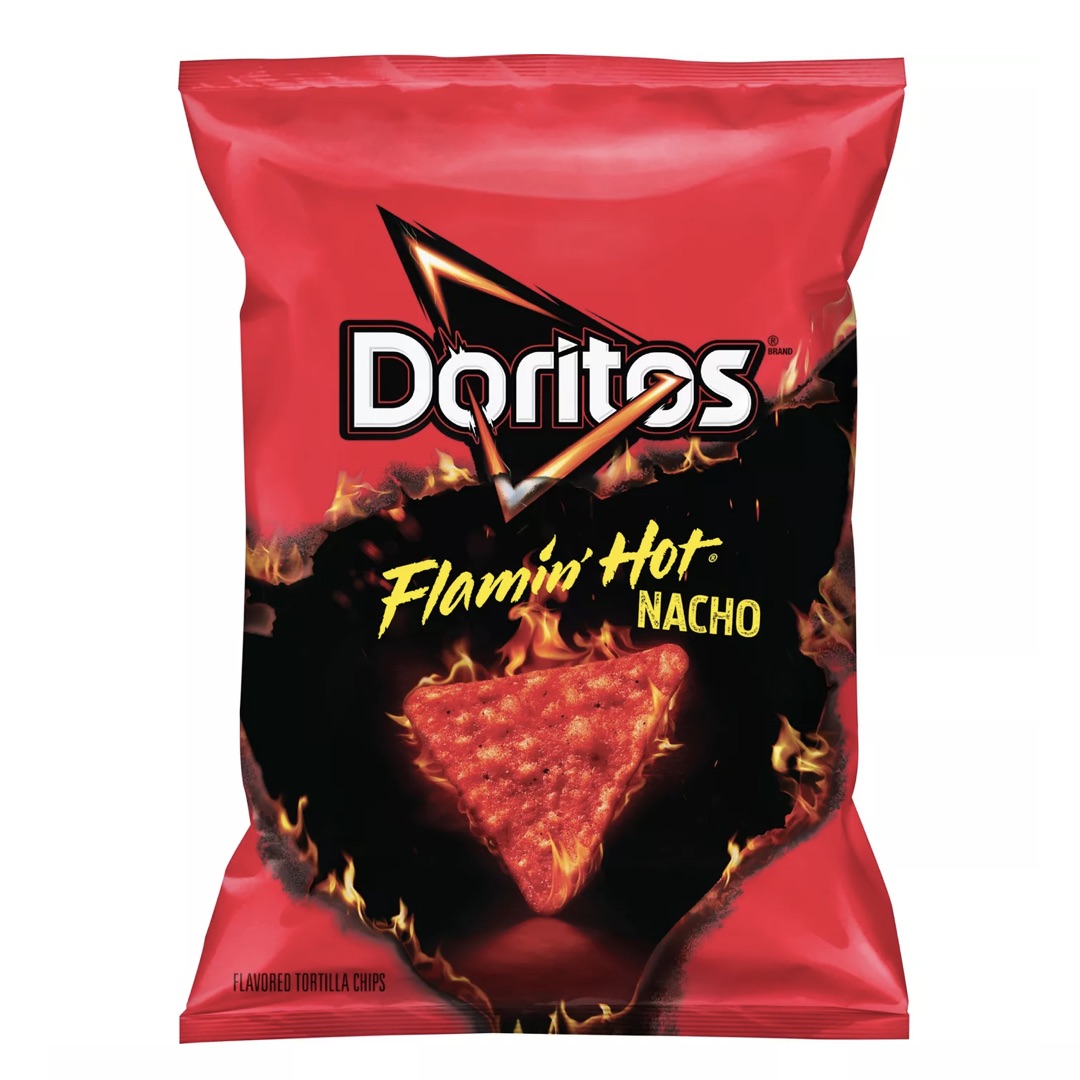 楽天市場】Doritos Flamin Hot Limon Flavored Tortilla Chips