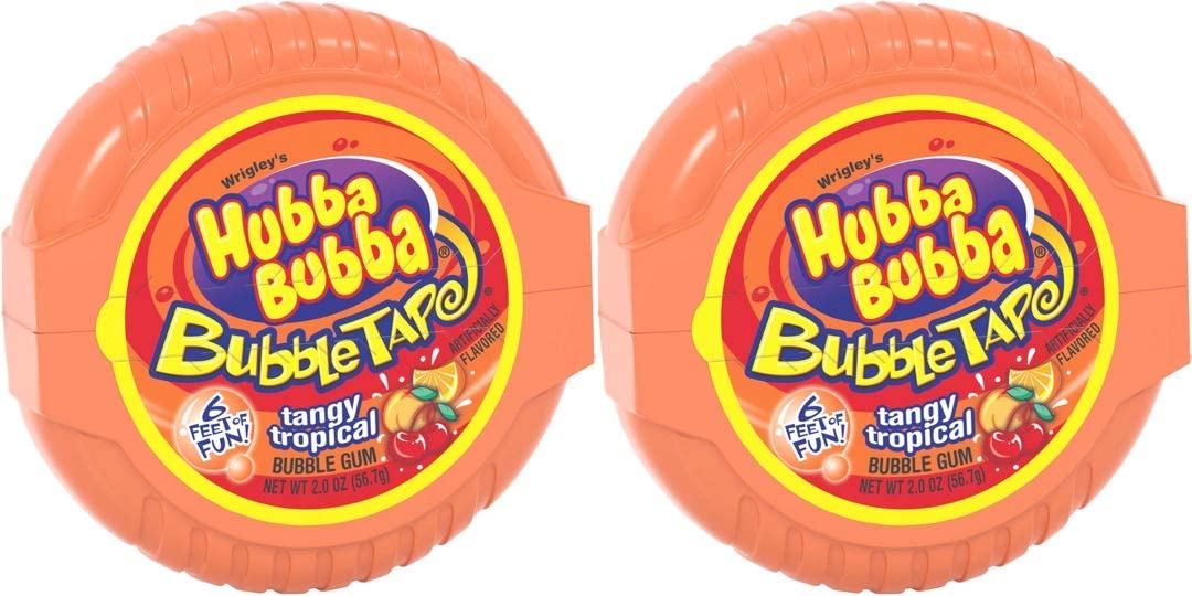 HUBBA BUBBA Bubble Tape Gum 6FT ハバ・ババ バブルガム テープ サワー ブルーラズベリー味 2oz 1.82メートル (6フィート)